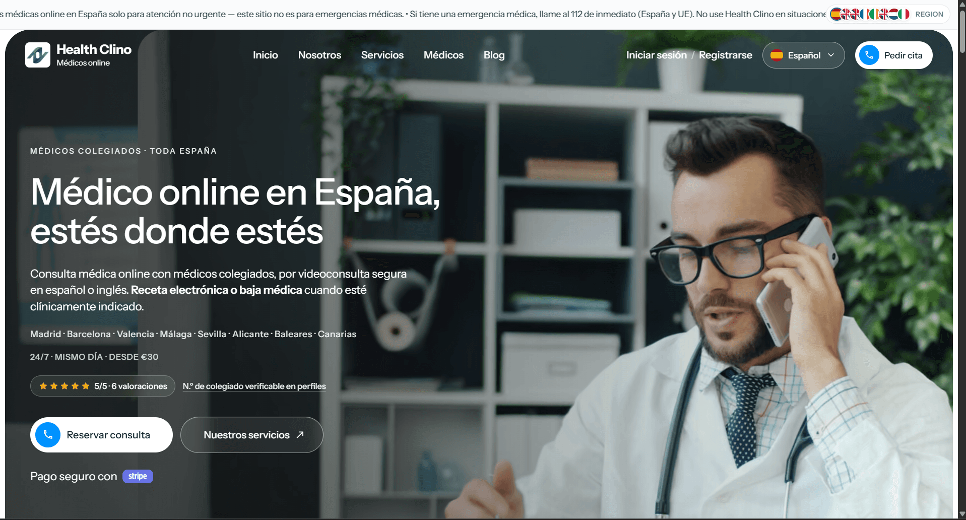 Health Clino Spain — médico online en España